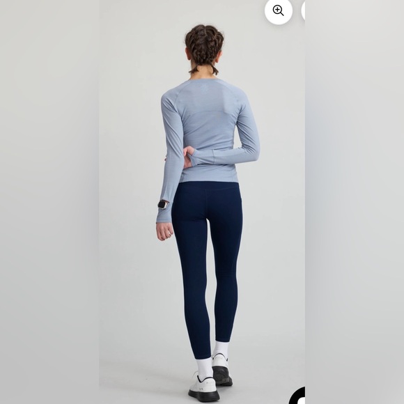 NWT Women's Cozy Zero Merino Blend Lightweight Navy Blue Leggings Pants. Small. - Picture 8 of 14